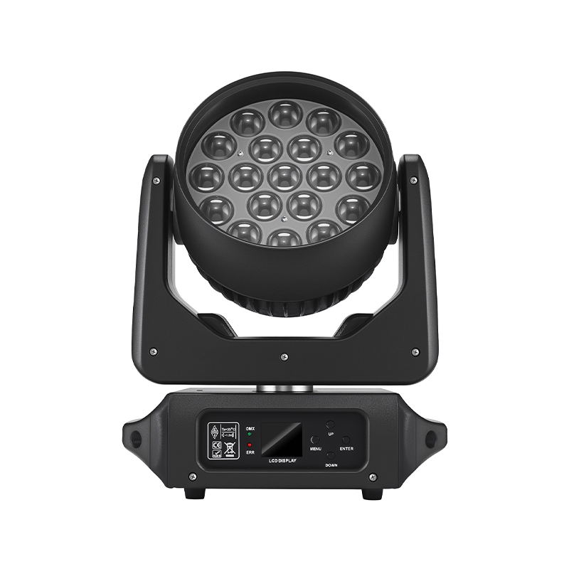 19x15W Zoom Wash Lights RGBW Beam Moving Head Light Highlight Full-Color Disco Party Light Voice Control For Stage Theater Bar