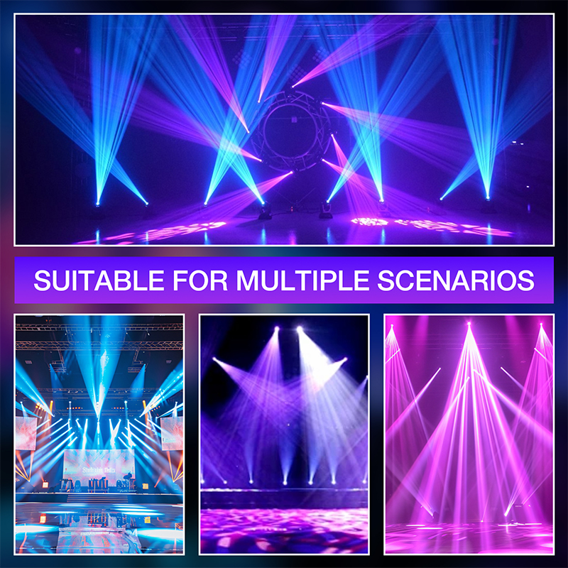450W LED Moving Head Light DMX512 With RGBW Color Emission 13 Patterns 2 Prisms Strobe Rainbow Effect For Concerts DJ Shows