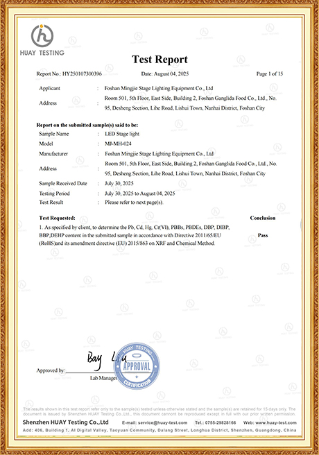 Certificate Of Honor