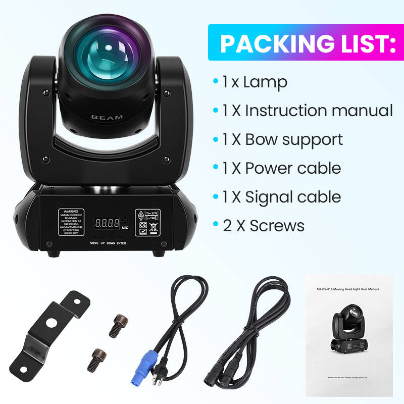 120W LED Beam Moving Head Light 18Prism Luces Dj DMX512 Cabeza Movil Stage Party Disco Lights