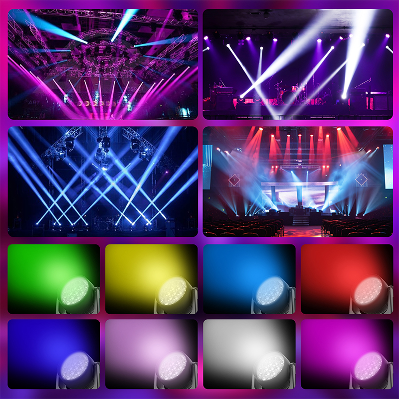 19x15W Zoom Wash Lights RGBW Beam Moving Head Light Highlight Full-Color Disco Party Light Voice Control For Stage Theater Bar