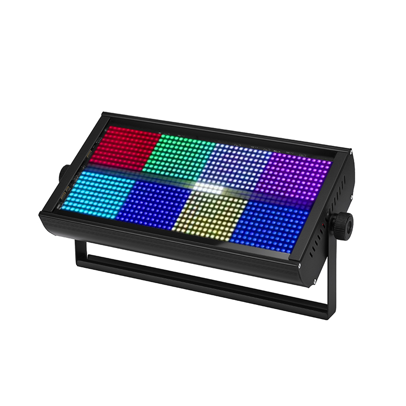 8+8 Segment RGB White Strobe 960pcs LED Wash Effect Panel Light DMX512 Strobe Stage Light Show For Wedding Club Bar Party