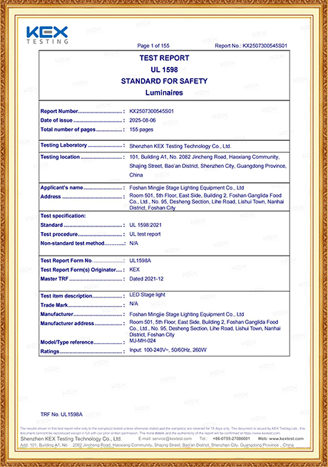 Certificate Of Honor