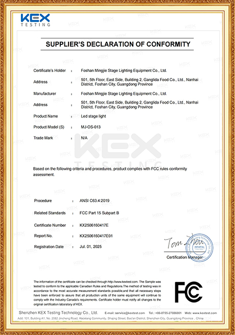 Certificate Of Honor