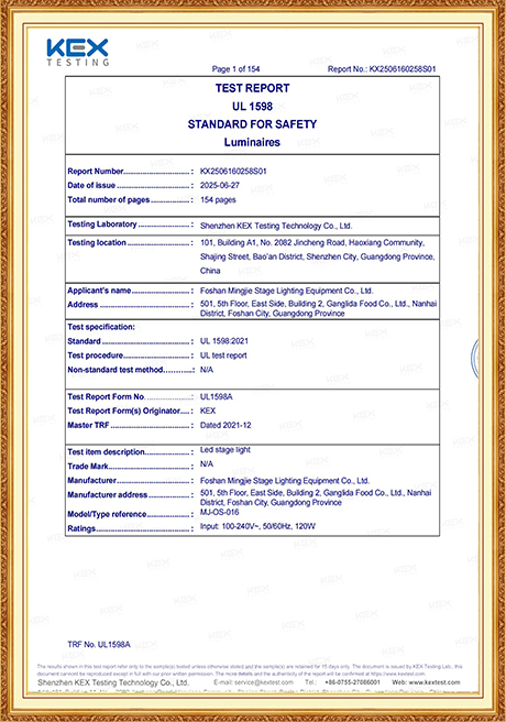 Certificate Of Honor