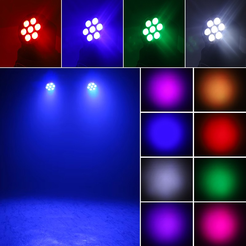 7X8W RGBW 4IN1 LEDs Moving Head Stage Lights 50W Beam Spot Light for Disco DJ Music Party Dance Club Party Lighting