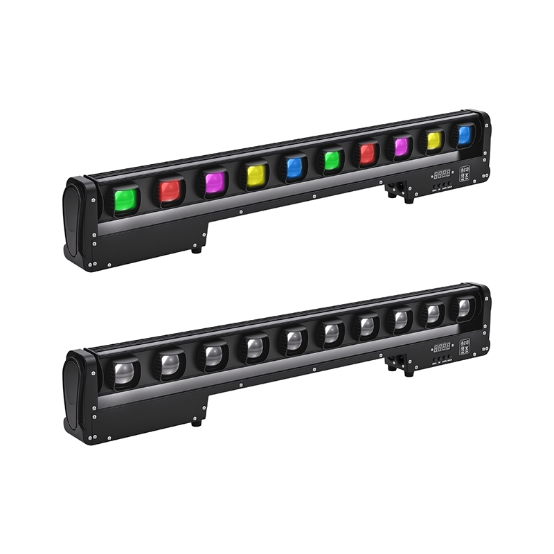 Professional DJ Disco Party Night Club Dance Floor Bar Equipment 10x15W RGBW LED Strip Beam Moving Head Light Stage Lighting