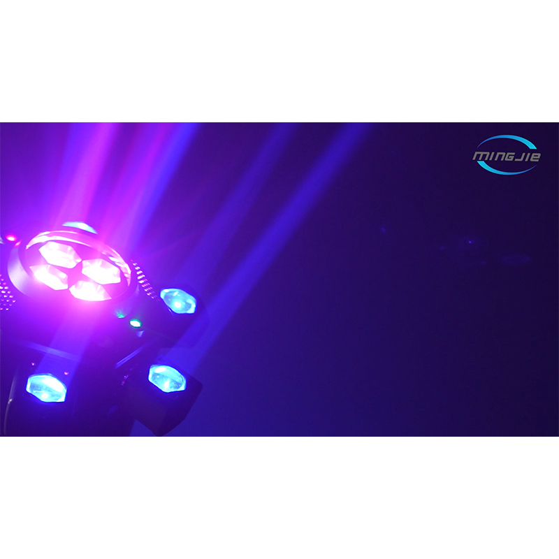 120W LED Bee Eye Moving Head Light RGBW Strobe Beam White Yellow Flash Effect Remote Control DJ Lighting for Night Laser Lights