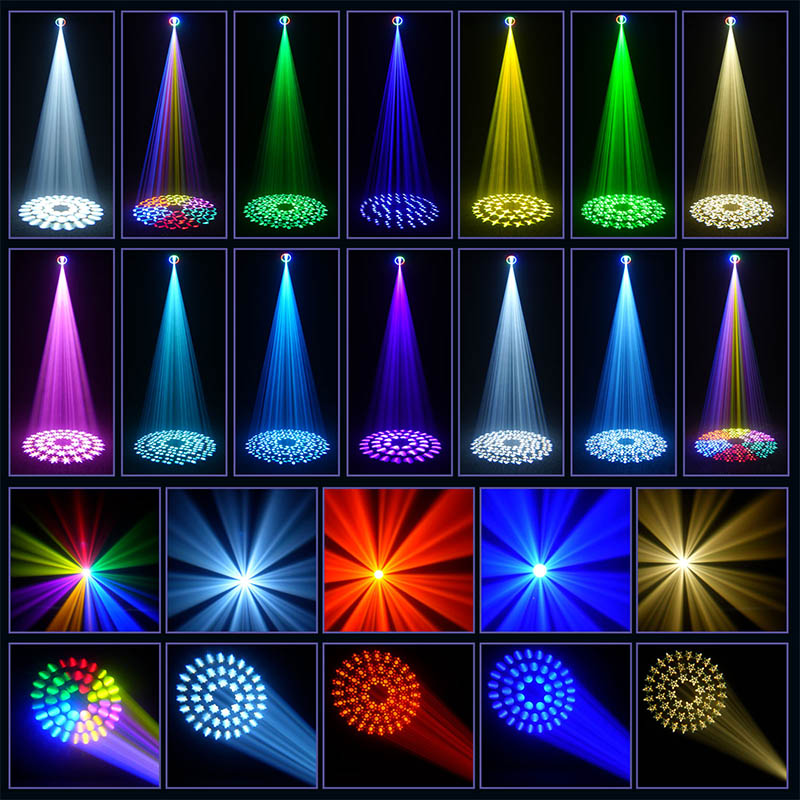 300W Beam 230 Moving Head COB LED Light RGBW Color with DMX512/FB4 Control IP54 Stage Effect for Nightclubs Parties DJ Discos