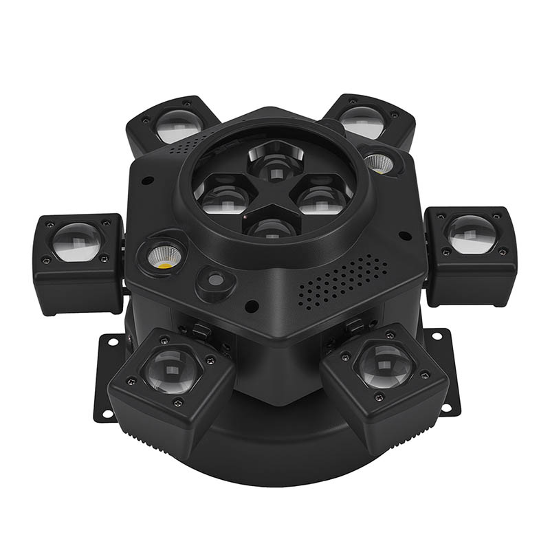 120W LED Bee Eye Moving Head Light RGBW Strobe Beam White Yellow Flash Effect Remote Control DJ Lighting for Night Laser Lights