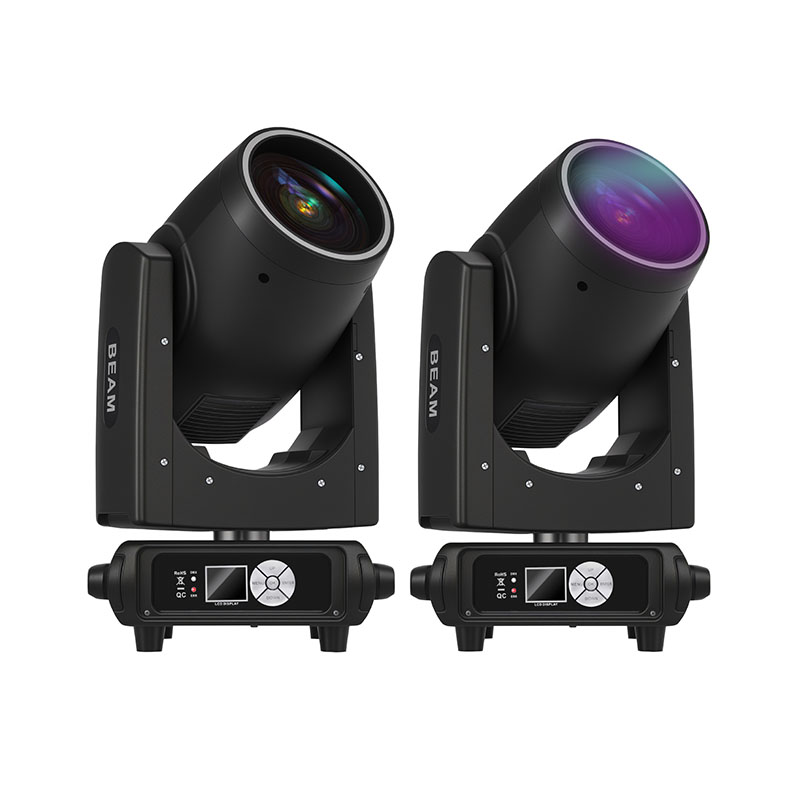 MINEJIE 450W Moving Head Beam Light, DJ Lighting 540° Pan & 270° Tilt Stage Lights,18 DMX Channels,300000 Lux Super Bright,14 Patterns &15 Colors for Wedding,Concert Events