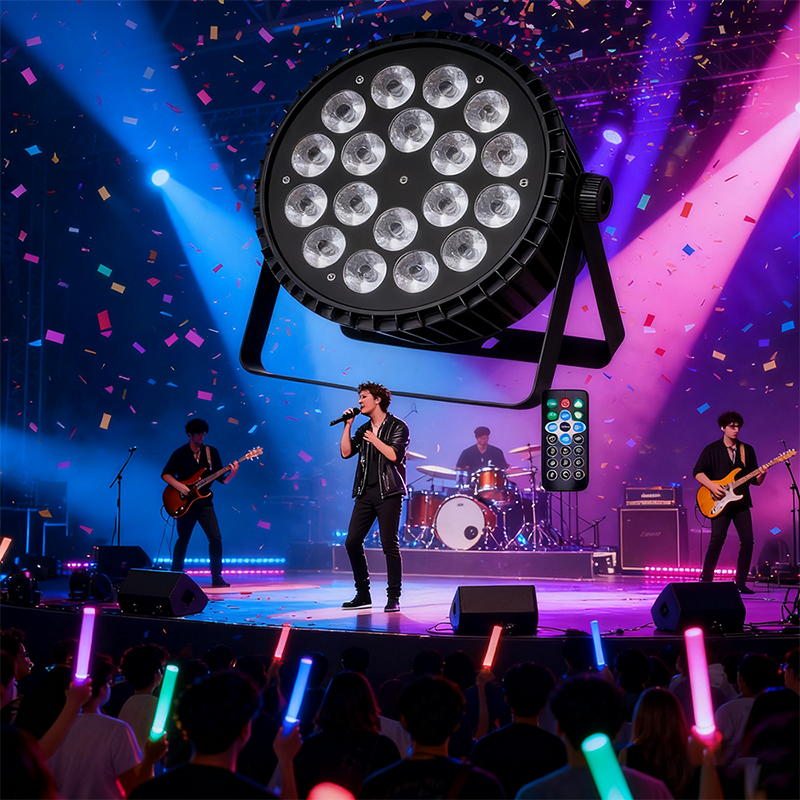How to choose the appropriate LED par light power and beam angle for stage performances?